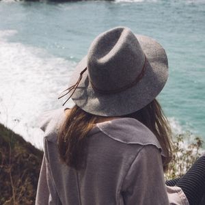 Gray Boho Hat
